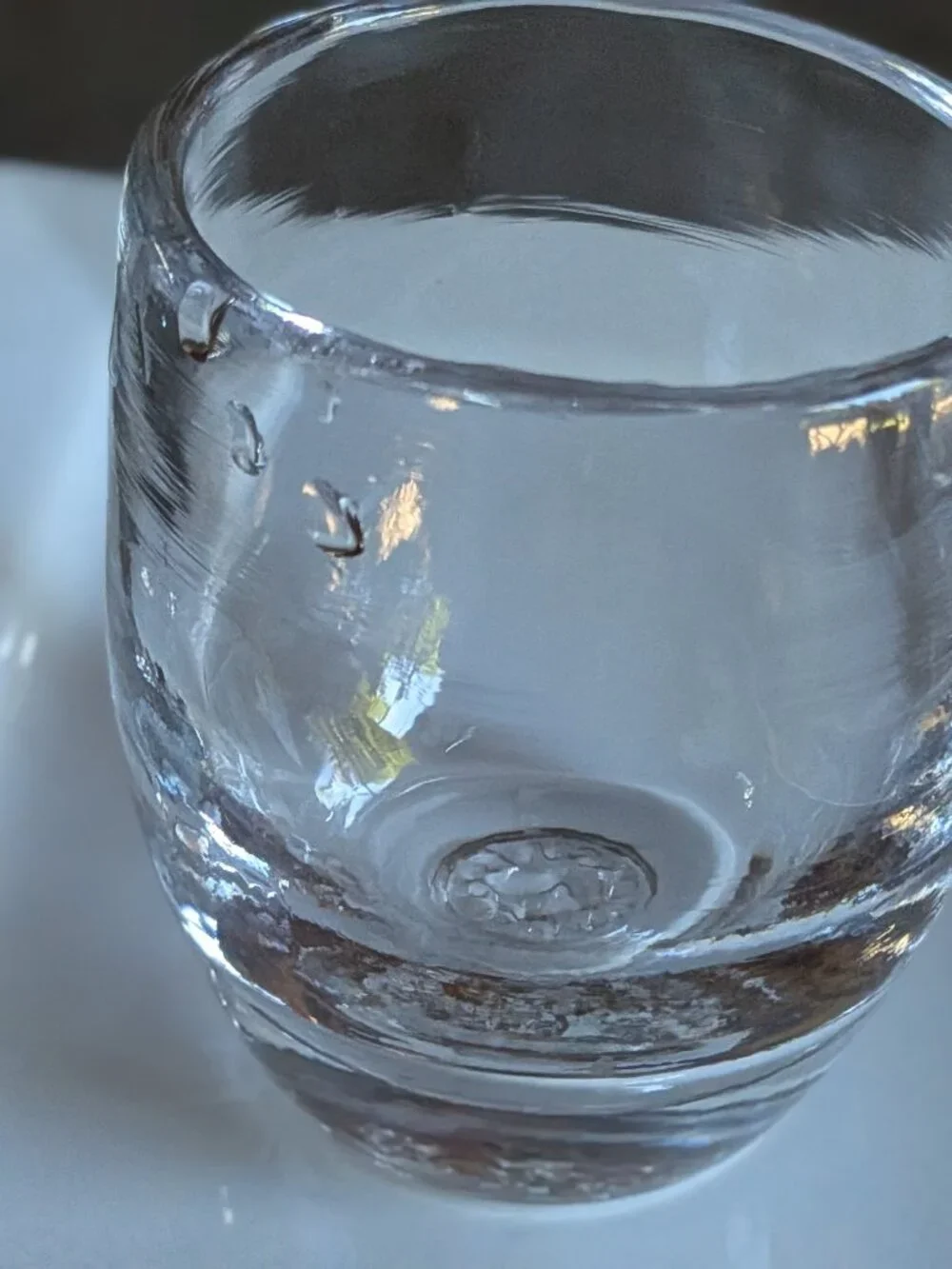 Clear Glassbaby Votive Candle Holder